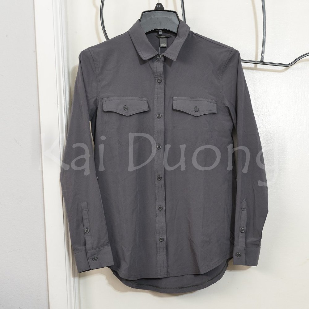 NWOT Departure 2.0 Long-Sleeve Shirt GRAY - Picture 3 of 4